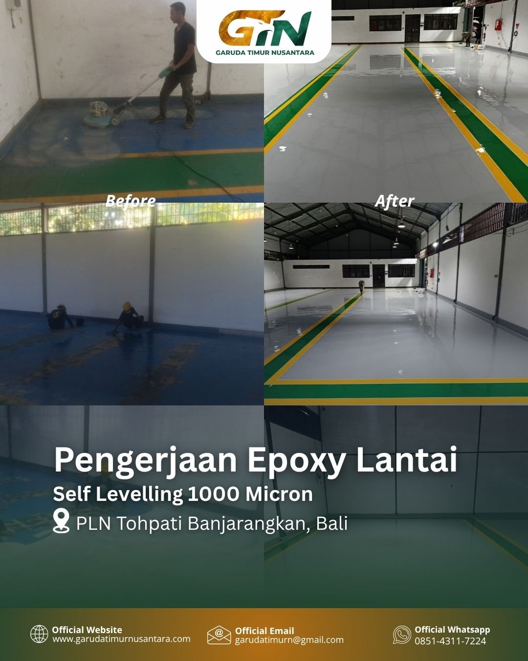 Jasa Epoxy Lantai Gardu Induk PLN untuk Fasilitas Listrik