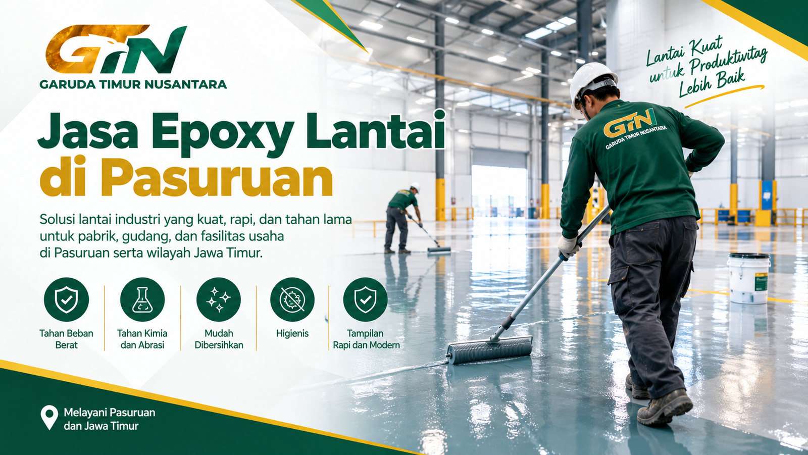 Jasa Epoxy Lantai Pasuruan untuk Industri