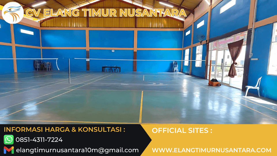 epoxy lantai badminton