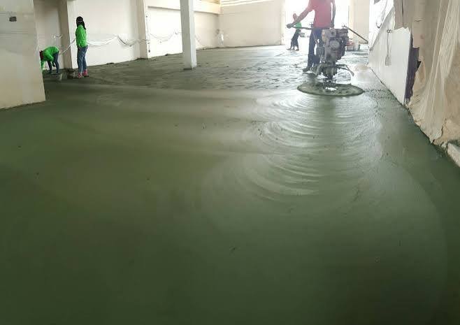 Trowel Finish untuk Lantai Workshop